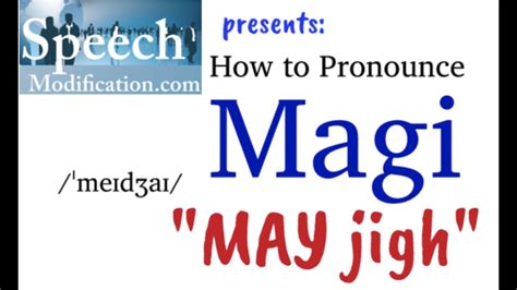 magi pronunciation